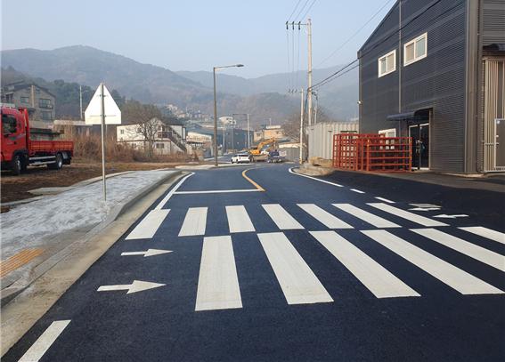 ▲ 남양주시 진접 장현 도시계획도로.