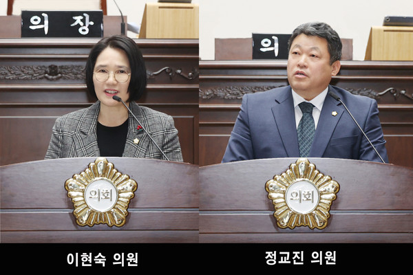 ▲ 성동구의회 구정질문하는 의원들.