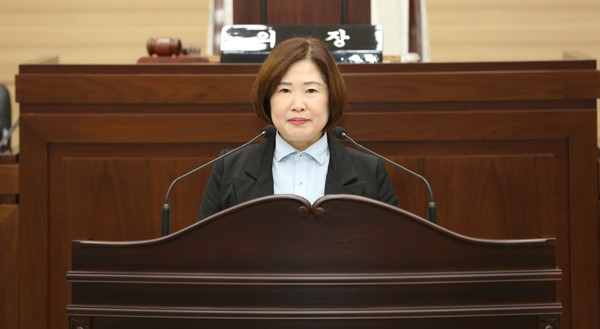 ▲ 발언하는 유은희 의원.
