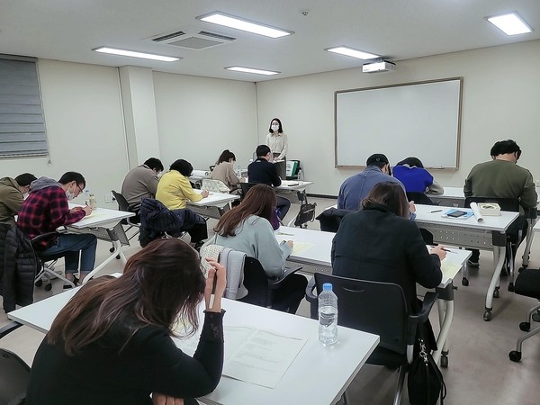 ▲ 현업직 직종전환 교육 및 평가 진행 모습.