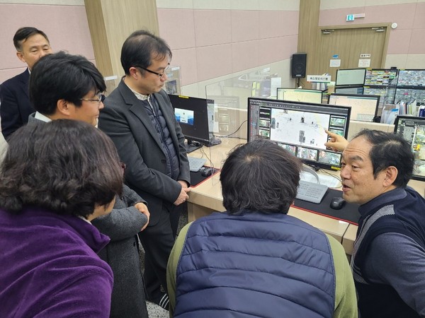▲ 오산시 5G 기반 협력대응형 영상보안 기술 실증 보고회 개최 모습.