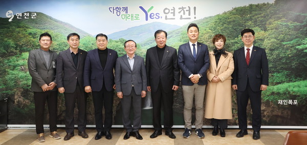 ▲ 3개 시군 단체장 면담 모습.
