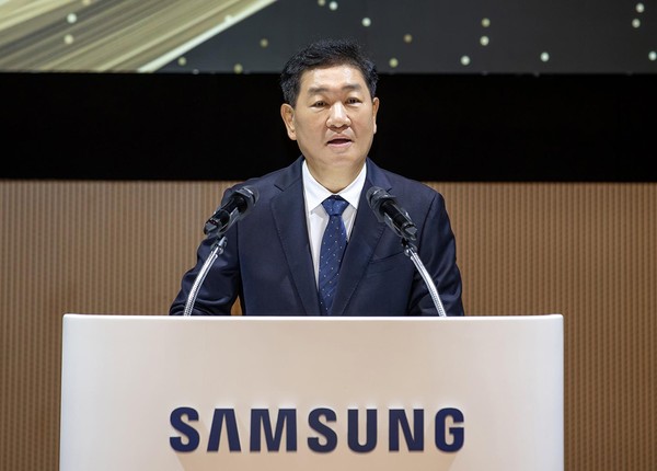 ▲ 기념사 하는 한종희 삼성전자 부회장. /뉴시스
