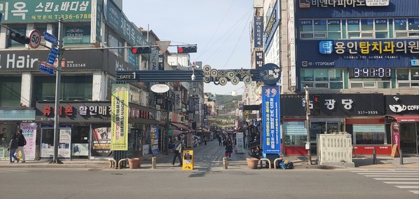 용인중앙시장 전경