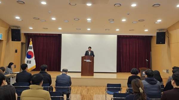 ▲ 양천구시설관리공단, 시무식 개최 현장.