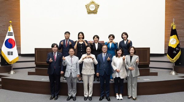 ▲ 광주시의회 시의원들.