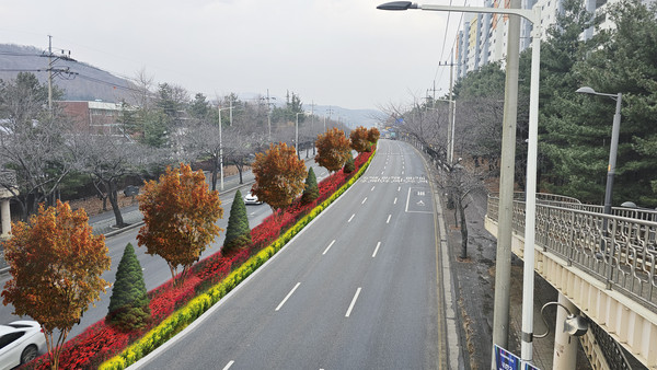 도시바람길숲 조감도 (백범로 중앙분리대)