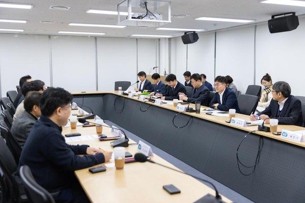 ▲ 정부예산 삭감 관련 간담회 사진.