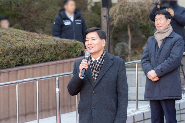 ▲ 전인수 부의장이 인사말을 하고 있다.