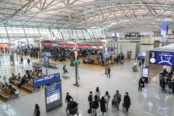 ▲ 인천공항 여객터미널 전경.