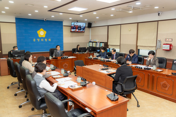 ▲ 강남구의회 운영위원회 모습.