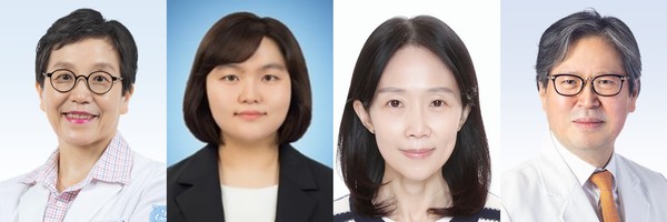 ▲ (왼쪽부터) 분당서울대병원 소화기내과 김나영 교수, 최수인 선임연구원, 남령희 연구원, 이동호 교수.