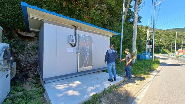 ▲ 옹진군 지원 수산물 냉동·냉장시설.