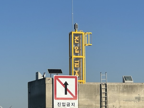 ▲ 방파제 조형등대.