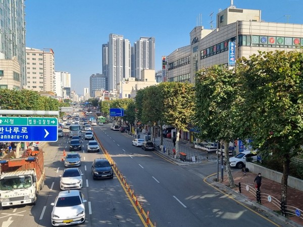 ▲ 미추홀구 관내 가로수길 모습.