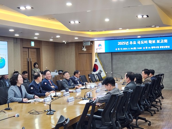 ▲ 평택시 내년도 국·도비 예산확보 보고회 개최 모습.