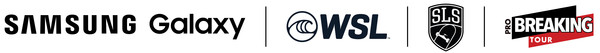 ▲ 삼성전자와 월드서프리그(WSL)·스트리트 리그 스케이트보딩(SLS)·프로 브레이킹 투어(PBT) 로고 이미지. (사진=삼성전자 제공)