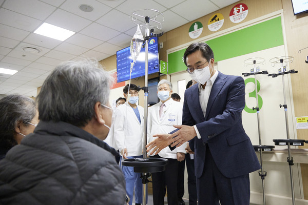 ▲ 분당서울대학교병원 현장 방문 모습.