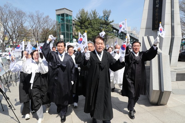 ▲ 군포 3·31만세운동 기념행사 개최 모습.