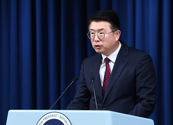 ▲ 의대 수업 재개 관련 브리핑하는 장상윤 사회수석. /뉴시스