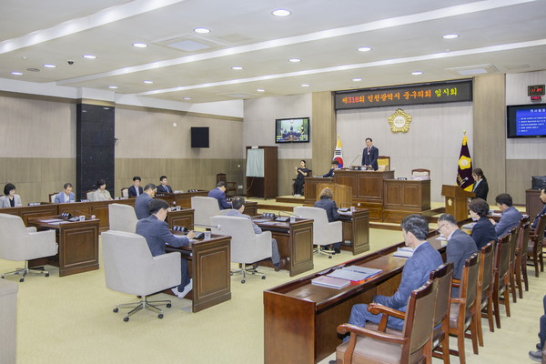 ▲ 제318회 임시회 개회 전경.