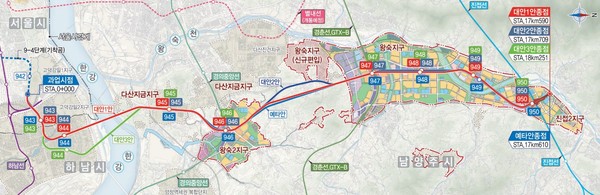 ▲ 9호선 노선도.
