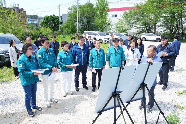▲ 제178회 포천시의회 임시회 주요사업장 답사 모습.