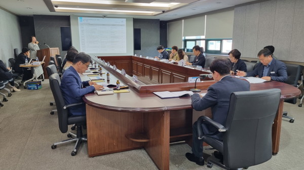 ▲ 파주시 국민안전체험관 건립 타당성 조사 및 기본계획 수립 용역 중간보고회 개최 모습.