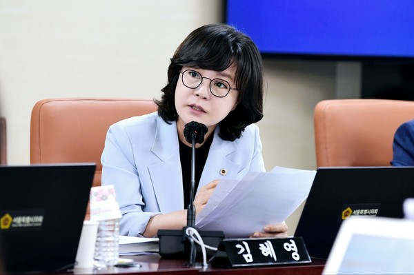 ▲ 김혜영 의원 질의 사진.