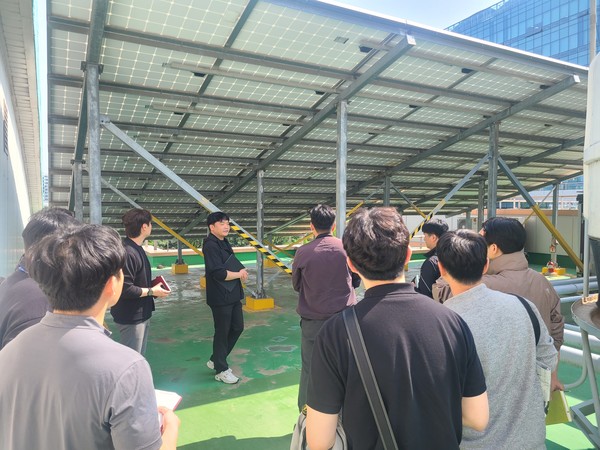 ▲ 시설안전협의체 교차 합동 안전점검 실시 모습.