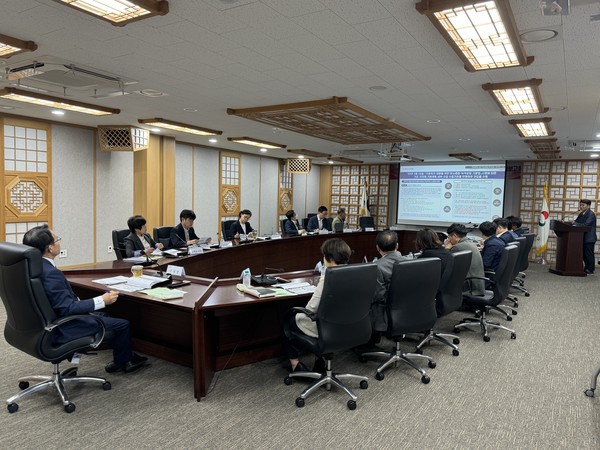 ▲ 인천 동구 탄소중립 녹색성장 기본계획 수립 용역 최종보고회 개최 모습.