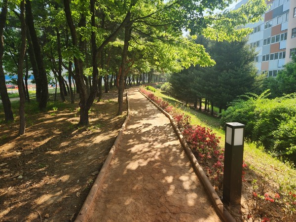 ▲ 문발 신바람 맨발 산책길.