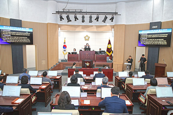 ▲ 제231회 임시회 제2차 본회의 전경.