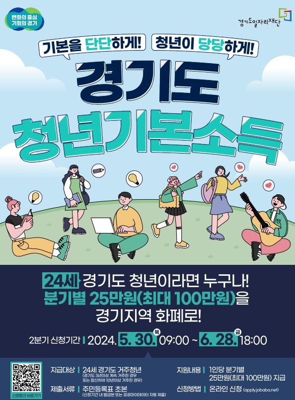 ▲ 청년기본소득 홍보 포스터.