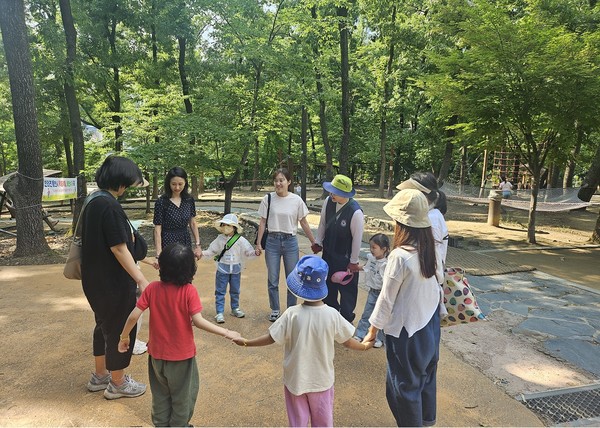 ▲ 5월 N 남양주 숲에서 놀자 프로그램 운영 모습.