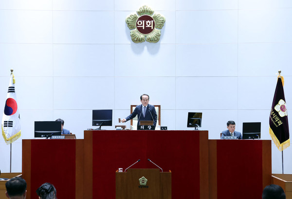 ▲ 성남시의회 제293회 제1차 정례회 전경.