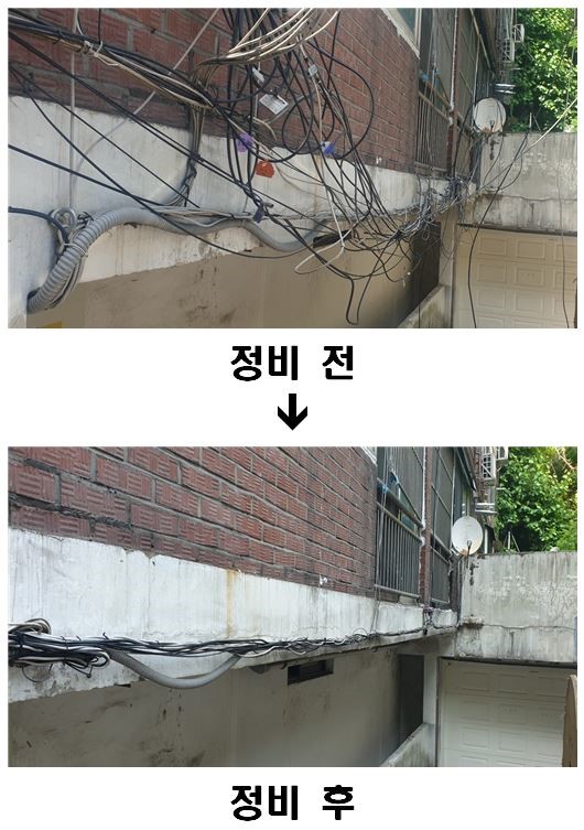 ▲ 정비 전후 비교 모습.