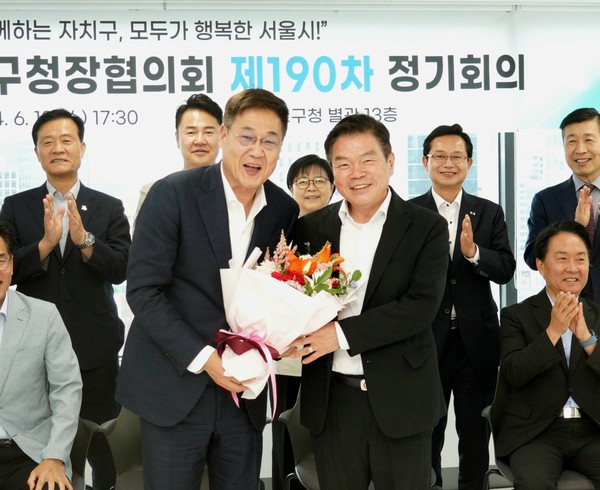 ▲ 서울특별시 구청장협의회장으로 선출된 이필형 동대문구청장.