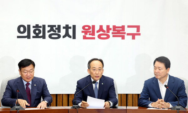 ▲ 추경호 국민의힘 원내대표. /뉴시스