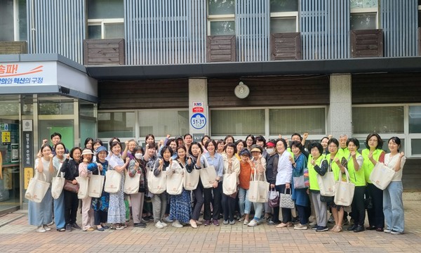 ▲ 문고리 전단지 사업 발대식.