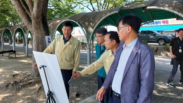 ▲ 평택시 집중안전점검 시설 현장점검 실시 모습.