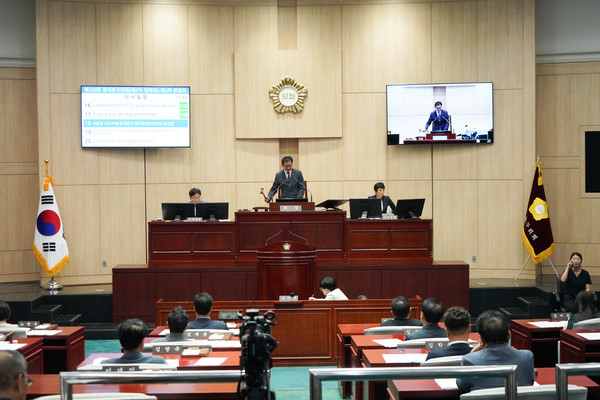 ▲ 제329회 정례회 본회의 전경.