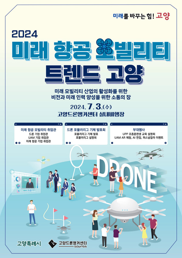 ▲ 미래 항공 모빌리티 트렌드 고양 포스터.