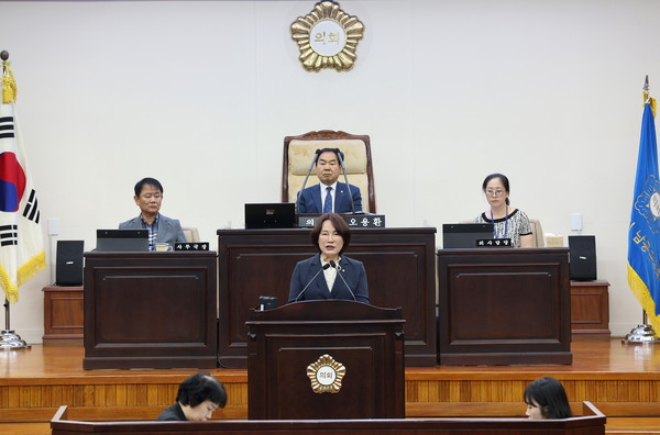 ▲ 의장 당선인 이정순 의원.