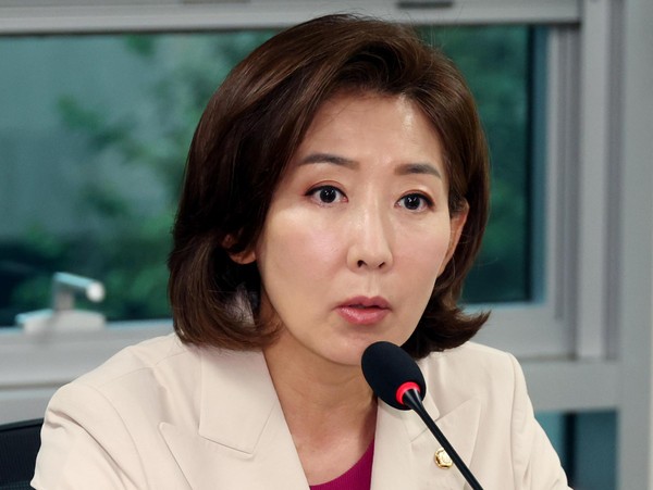 ▲ 발언하는 나경원 당 대표 후보. /뉴시스