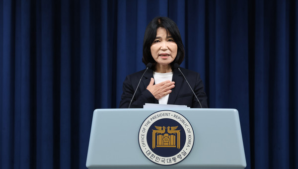 ▲ 지명 소감 밝히는 이진숙 방송통신위원장 후보자. /뉴시스