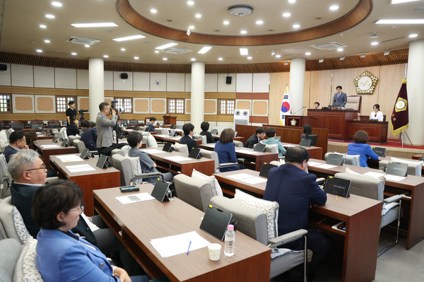 ▲ 고양특례시의회 임시회 개최 모습.