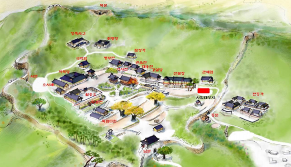 ▲ 전등사 삼랑성 전통문화교육관 건립 조감도.