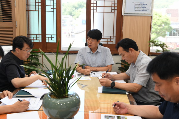 ▲ 강화군 역점사업 상반기 추진 현황 점검 실시 모습.
