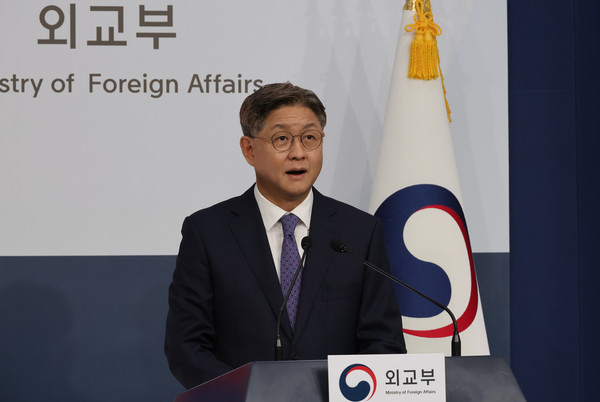 ▲ 임수석 외교부 대변인, 현안 과련 정례브리핑. /뉴시스